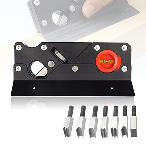 Wood Planer Chisel Set Woodworking Hand Tools and Accessories Machinist tools Chamfer Plane Corner Cutter Wood Working Tools Router Equipment Edge Painting Tool for Carpenter Beginners (Black)