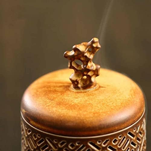 有田焼 冬山作 香炉 角香炉 梅牡丹 鳳凰 耳付き