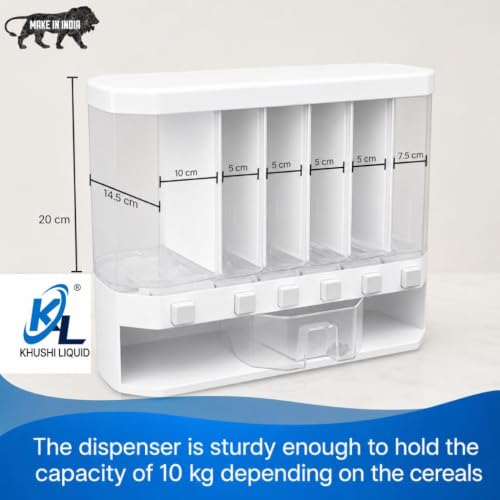VIKEYHOME 6-Grid Round Food Dispenser W - Image 3