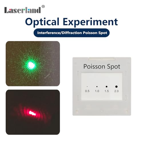 Image of Single Slit Double Slits Poisson Spot Moire Pattern Optical Elements Interference Diffraction Grating Sheet Physical Optics (Poisson Spot (1pc))