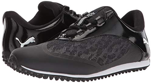 PUMA GOLF Sapato de golfe feminino Summercat Sport, Preto/branco, 5.5 Medium US