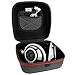 Geekria Shield Headphones Case Compatible with Sennheiser HD820, HD800S, HD800, HD700, HD660S2, HD660S, HD650 Case, Replacement Hard Shell Travel Carrying Bag with Cable Storage (Dark Grey)