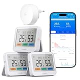 GoveeLife WLAN Thermometer Hygrometer Innen, 5-in-1 Wetterstation Funk