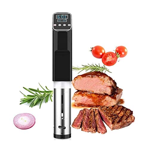 SMSOM Machine sous Vide, cuisinière de circulateur d'immersion précis 1000W, cuisinière précise Ultra-Calme, Acier Inoxydable, Clips sur Un conteneur Profond