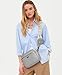 GASSDA Umhängetasche Damen PU Leder Crossbody Bag Handtasche Damen Kleine Taschen mit Abnehmbarem Schultergurt (Grau)