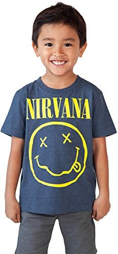 NIRVANA LICENSED Toddler Nirvana Smiley T-Shirt Blue
