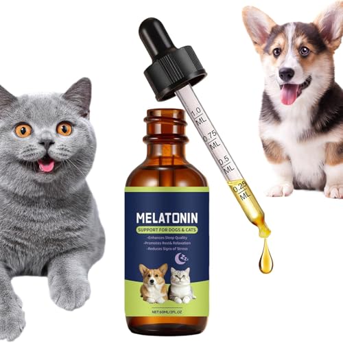 BommFu lenitive per gatti, 60 ml, lenitive – Integratore alimentare per l' – Per animali domestici gatti e cani cura