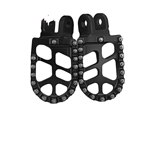 Repose-pieds de moto noirs pédales larges pour KLX650 et KLX650R 1993-1996