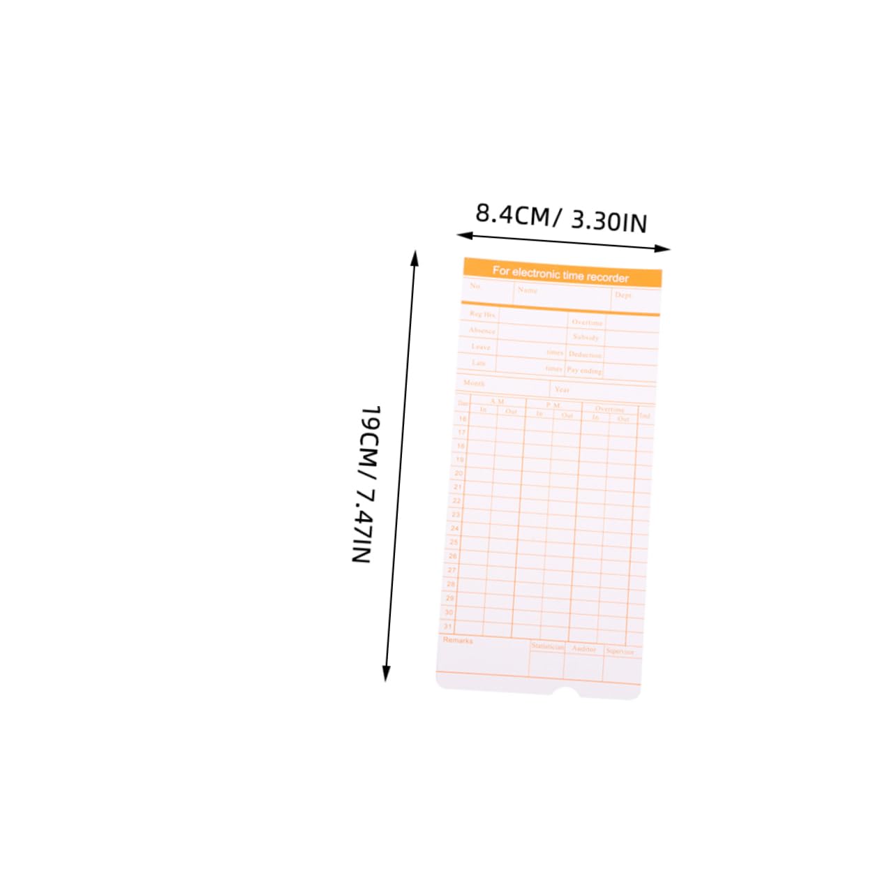Ciieeo Anwesenheitsbuch 100 Blatt Anwesenheit Papier Karte Teilnahme Zeitkarten Arbeiter Anwesenheit Englische Besucherkarten n Mitarbeiter Anwesenheitsmaschine Spezialpapier