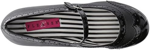 Pleaser Pink Label Women's Jenna06/Bpu-Pt Dress Pump, Black Faux Leather-Pat, 15 M US | Image 4