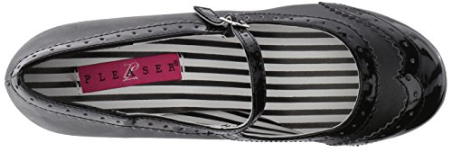 Pleaser Pink Label Women's Jenna06/Bpu-Pt Dress Pump, Black Faux Leather-Pat, 13 M Us #TOP4