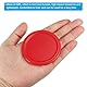 PATIKIL Air Hockey Pucks 2.5 Zoll, 5 Stück Air Hockey Schwere Ersatzpucks für Spiel-Tische Zubehör, Rot
