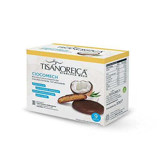 En Oferta Gianluca Mech - Ciocomech, Galletas Energéticas Sin Gluten Con Sabor A Coco - 9 Galletas