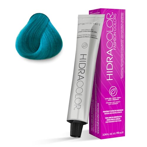 Lista de Colorante Azul los mejores 5. 41 HIDRACOLOR - Tinte Semipermanente para Cabello Fashion Colors Pastel Azul Aqua 90 ml, con Miel y Aloe Vera, Cuida y Nutre el Cabello, Cobertura Total, Coloración Uniforme y...