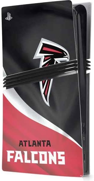 Skinit Decal Gaming Skin Compatible with PS5 Pro Console - Officially Licensed NFL Atlanta Falcons Team Jersey Design