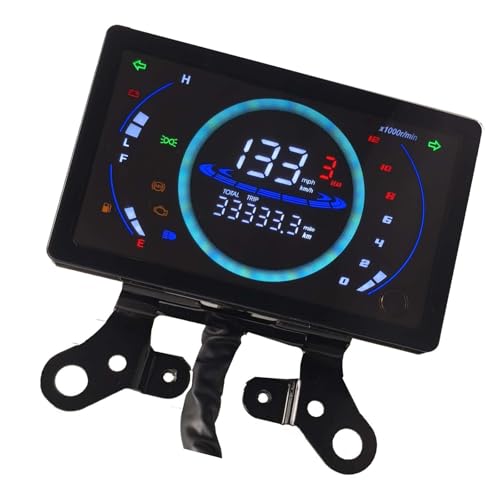 Motorcycle Dashboard Speed Cluster Tachometer with Large LCD Digital Screen Fit for 150 CM150 Riders Motorcycle Digital Instrument Cluster