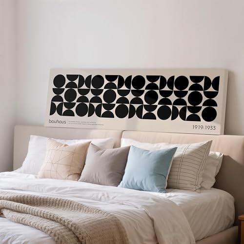 Impression géométrique Bauhaus XINBAO pour habiller un grand mur vide au-dessus du lit