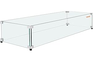 Fire Pit Wind Guard for Rectangle Fire Pit Table