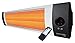 Produktbild OPRANIC PRO Infrarot Heizstrahler Terrasse Elektrisch mit Fernbedienung | 2300 Watt & IPX4 | Infrarotstrahler Terrasse, Terassenheizstrahler, Terrassenheizstrahler | Außenbereich, Wintergarten (White)