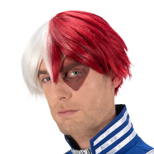 Perruque Shoto Todoroki idéale pour carnaval et salons de bande dessinée