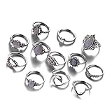 Material: Legierung Fliyeong Premium 12 stücke Boho Frauen Knuckle Ring Fingerspitze Ringe Set Punk Style