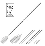 Pagaie kayak ou canoë polyvalent que se transforme en 2 pagaies bateau