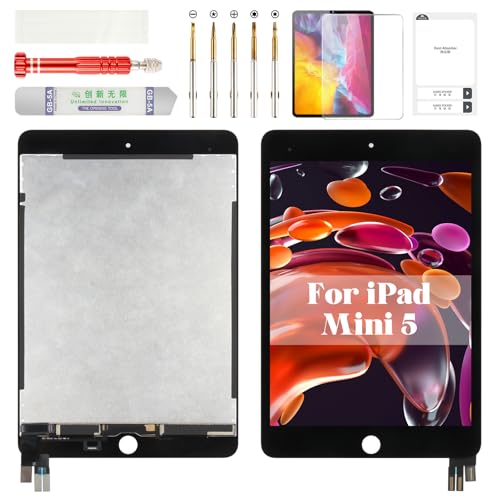 for iPad mini 5 Screen Replacement for iPad mini 5 LCD A2126 for iPad mini 5 Digitizer Display Screen Touch Assembly Repair Kits A2133 A2124 A2125 Black