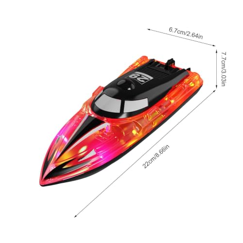 Barco teledirigido para estanque con motor de alta velocidad y control de 2.4GHz 5