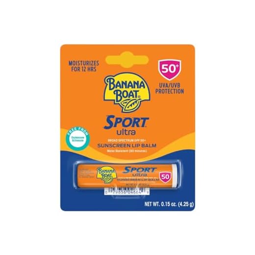 Banana Boat Sport Performance Sunscreen Lip Balm SPF 50 0.15 oz (Pack of 5)