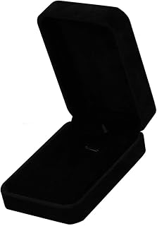 Schmuck Geschenkbox Schmuckbox Schmuckschatulle Schmuckkasten Klein Samt Schmuckschachtel Schmuck Jewelry Box Schwarz für Halskette