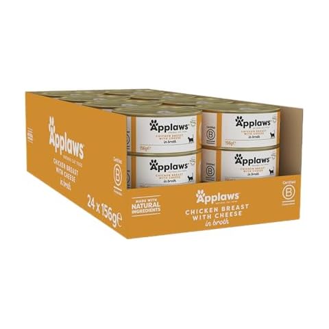 Applaws 100% Natural Wet Cat Food, Chicken with Cheese Cover