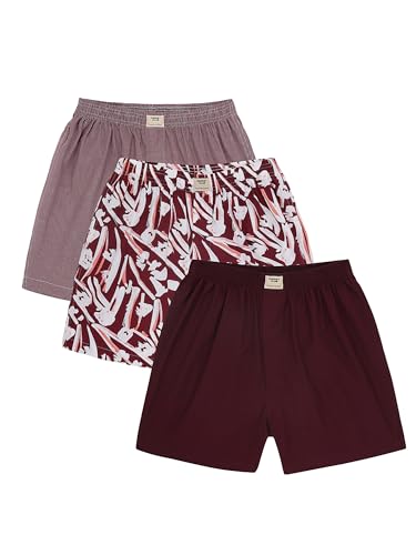 Image of Thomas Scott Men's | Regular Fit | 100% Cotton | Casual | Boxer | Shorts | Pack of 3