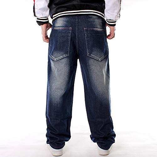 Men's Classic Baggy Jeans Y2K Hip Hop Streewear Jeans Casual Dance Jogging Trousers Loose Fit Denim Pants2