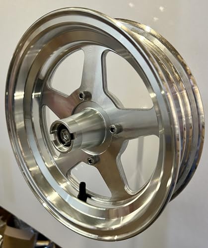 10 Inch Aluminum Mini Bike Wheel. BLEM Machined.Minor shipping Scratches. - Thumbnail 3