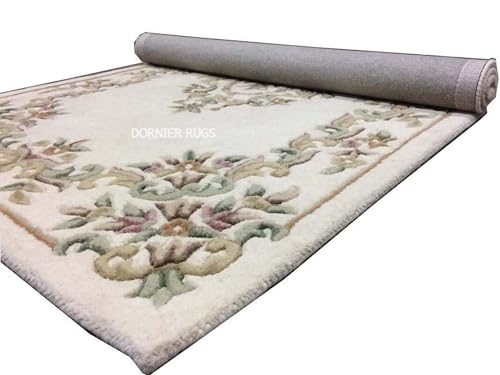 Image of 5x8 Ft Wool Floor Rug - Premium Handcrafted Woolen Tufted Carpet for Home & Office Use