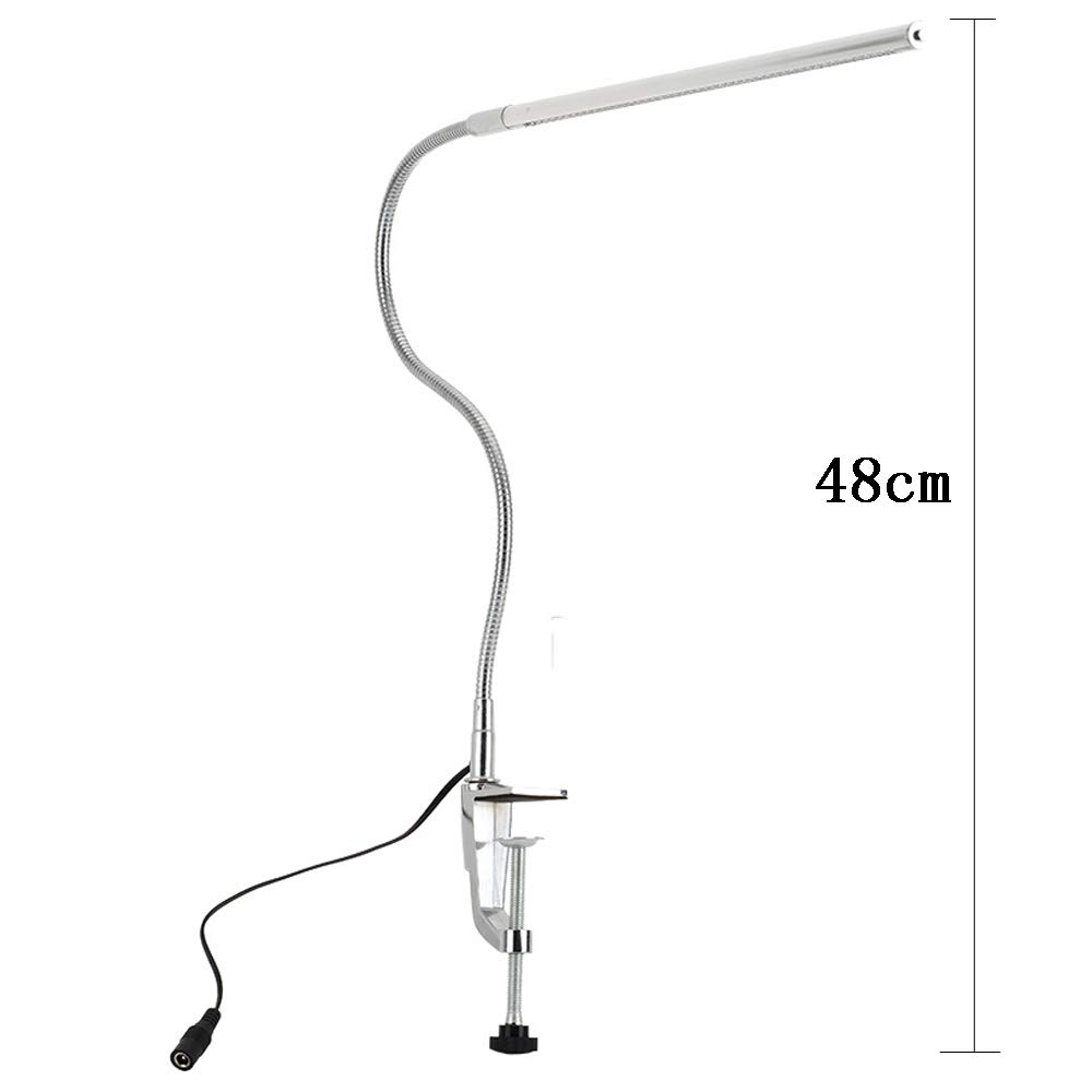 Lampada da tavolo a LED, clip per luce notturna, lampade da tavolo per la lettura con clip per libri, lampada da tavolo girevole, lampada da tavolo per casa, ufficio, lettura, lavoro, studio