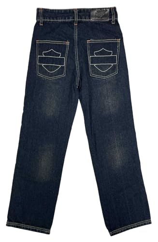 Harley-Davidson Big Boys' Bar & Shield Logo Denim Bootcut Jeans - Dark Blue2