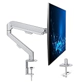 El soporte individual para monitor se adapta a tamaños de pantalla de 15" a 30" y a un peso de 9kgs, incluye orificios traseros de montaje VESA de 75x75mm y de 100x100mm.