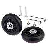 Größe: 70 x 22 mm mtsooning 4 70 x 22 mm Gepäck Koffer Ersatz Räder mit Achsen Schlüssel Reparatur Kugellager