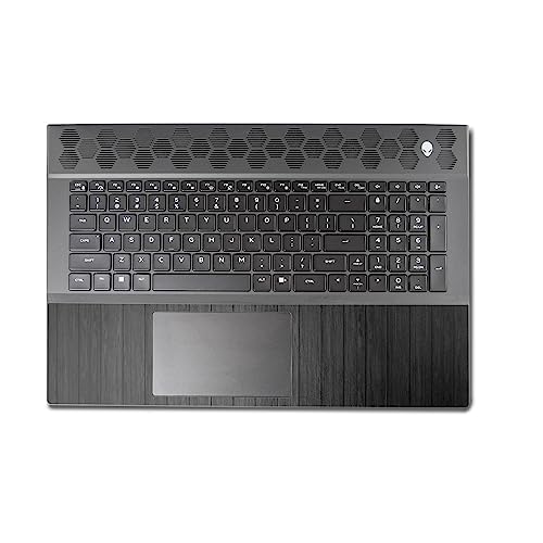 Image of MightySkins Skin Compatible with Alienware M18 R1 (2023) Full Wrap Kit - Black Wood | Protective, Durable, and Unique Vinyl Decal wrap Cover | Easy to Apply & Change Styles | Made in The USA