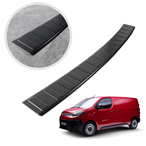 Protection de pare-chocs arrière Citroen Jumpy 2016- seuil coffre acier noir mat