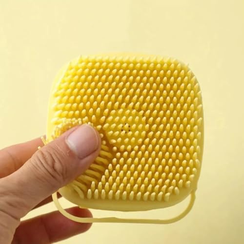 Escova De Silicone Para Banho PETS/Massagem Com Dispenser Para Sh...