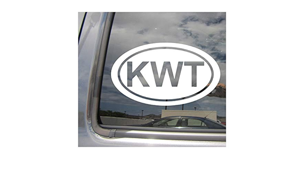- KWT The State of Kuwait Country Code Oval Euro Style - UN ISO 3-Letter  Kuwait City Western Asia Cars Trucks Helmet Surfboard Auto Automotive Craft