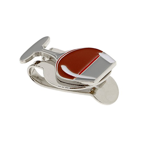 #N/A Marcador De Bola De Golfe Premium Hat Clipe Magnético Wineglass Cap Clip - Vermelho