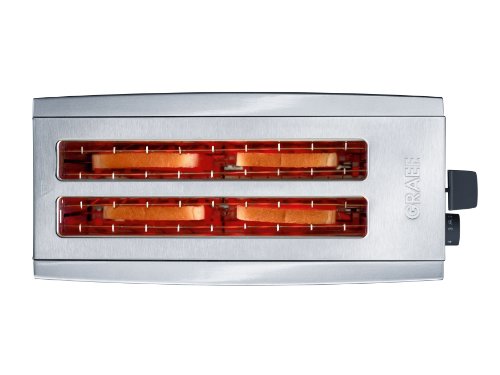 Gebr. Graef TO100EU 4 Scheiben Langschlitz Toaster, Edelstahl matt – Bild 3