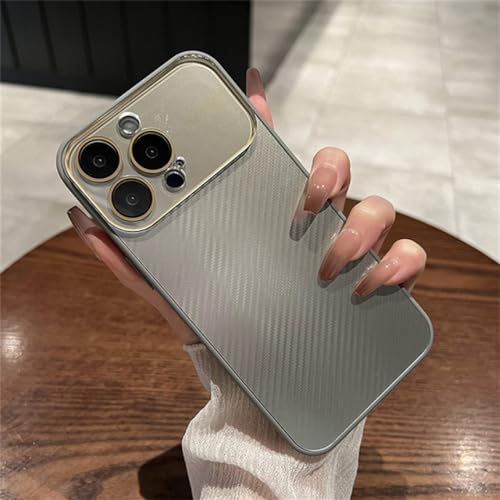 Coque fibre de carbone iPhone 13 Pro Max ENILSA de luxe antichoc gris