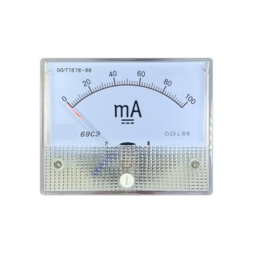 Ampèremètre 69c9 DC 5mA cadran analogique pointeur de test pour boîtier électrique