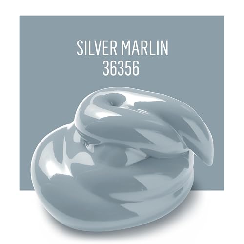 Image of FolkArt Acrylic Craft Paints, Silver Marlin 8 fl oz Premium Matte Finish Paint, Perfect For Easy To Apply DIY Arts And Crafts, 36356