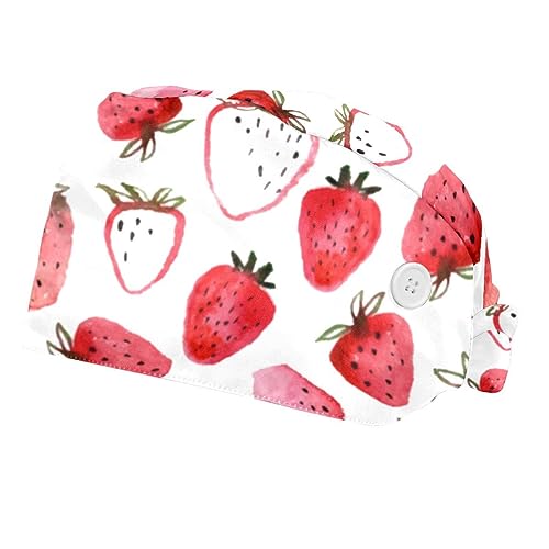 Chapeaux de travail à motif de fraises pour égayer votre quotidien en cuisine