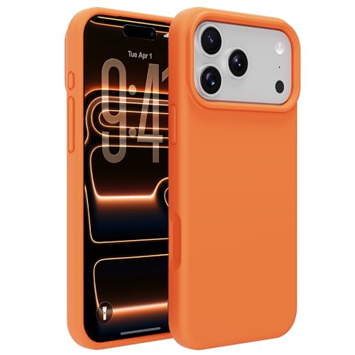 Image of iPhone 17 pro Max /18 pro Max Case Silicone(Sugar Orange)